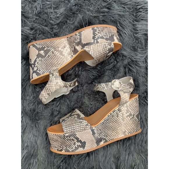 DOLCE VITA Snake skin Datiah wedges NIB VARIOUS - Picture 4 of 7
